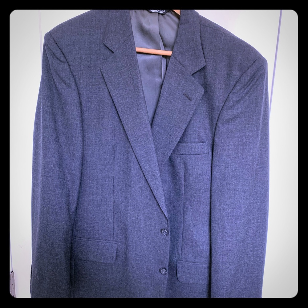 Charcoal suit. Jacket and trouser.